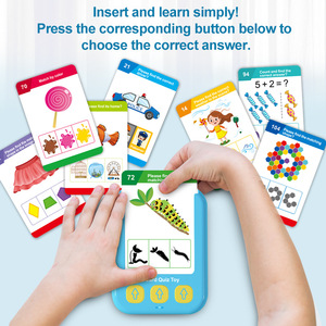 Juguete Musical educativo temprano para niños, máquina de aprendizaje de tarjetas Flash en varios idiomas con inserción de tarjeta en inglés hecha de plástico - Product Image 2