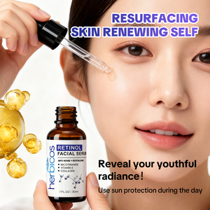 Органическая антивозрастная Сыворотка с витамином Е ретинолом, увлажняющая Ниацинамид для лица, витамин С, витамин B5, Аха, коллагеновая травяная - Product Image 2