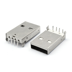 <strong>Usb</strong> 2.0 a Type a Male <strong>90</strong> Connector Socket Plug <strong>90</strong> <strong>Degree</strong> DIP Type a Male Connector 4Pin 1.5A 30V - Product Image 1