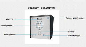 VoIP Türfunkgerät zwei-Wege-Audio und eine-Touch-Funktion KNZD-68 Sprachanlage - Product Image 2