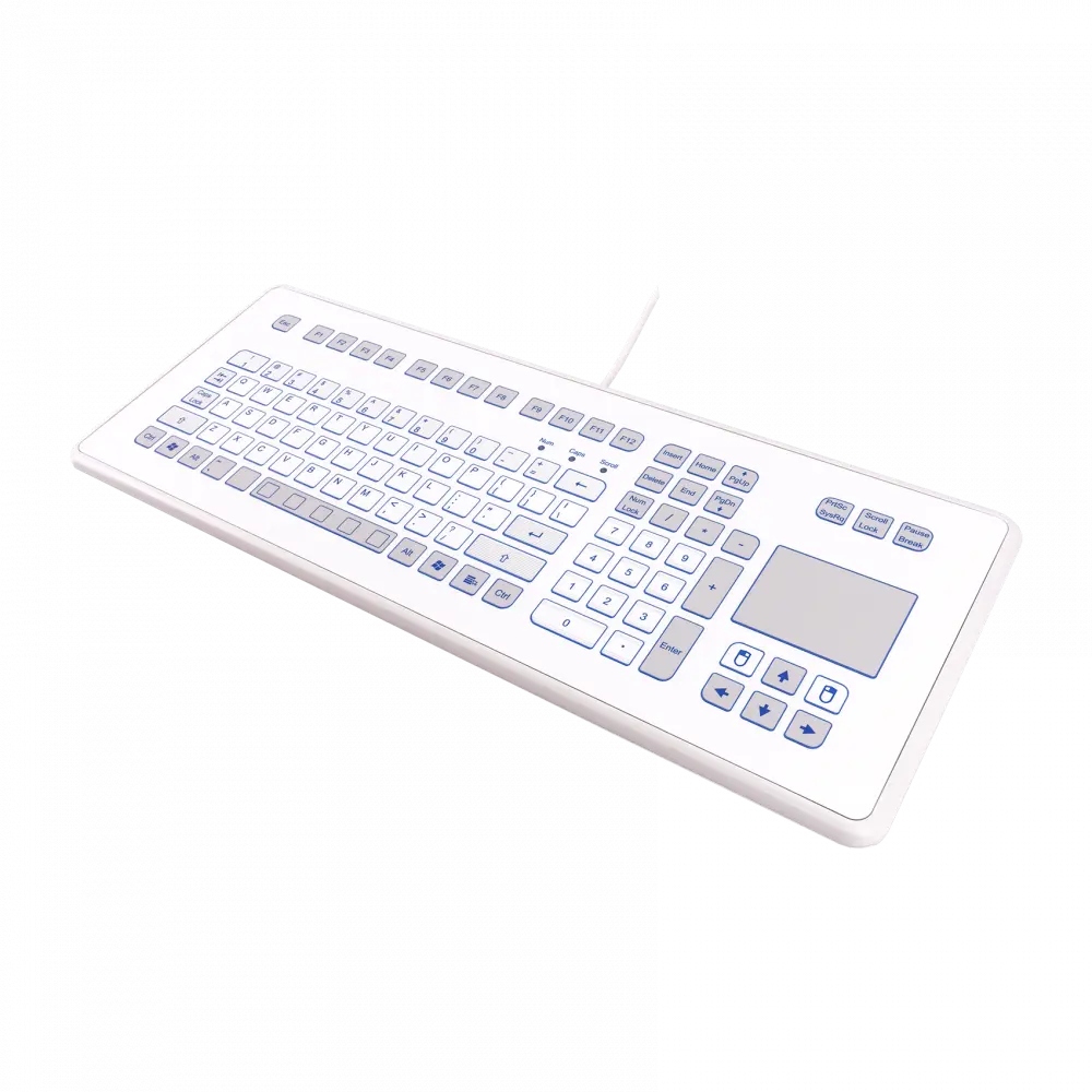 Teclado estéril seguro do preço fábrica com Touchpad