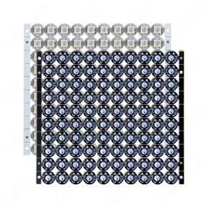 100LEDs WS2812B LED piksel modülü 5050 RGB dahili 2812 IC adreslenebilir ısı dağılımı SMD küçük yuvarlak kurulu işık dize parça - Product Image 1