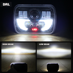 6x7 6英寸 led 大灯方形 led 大灯 Hi/Lo 光束 led灯与 DRL 5x7 大灯改装套件 - Product Image 6