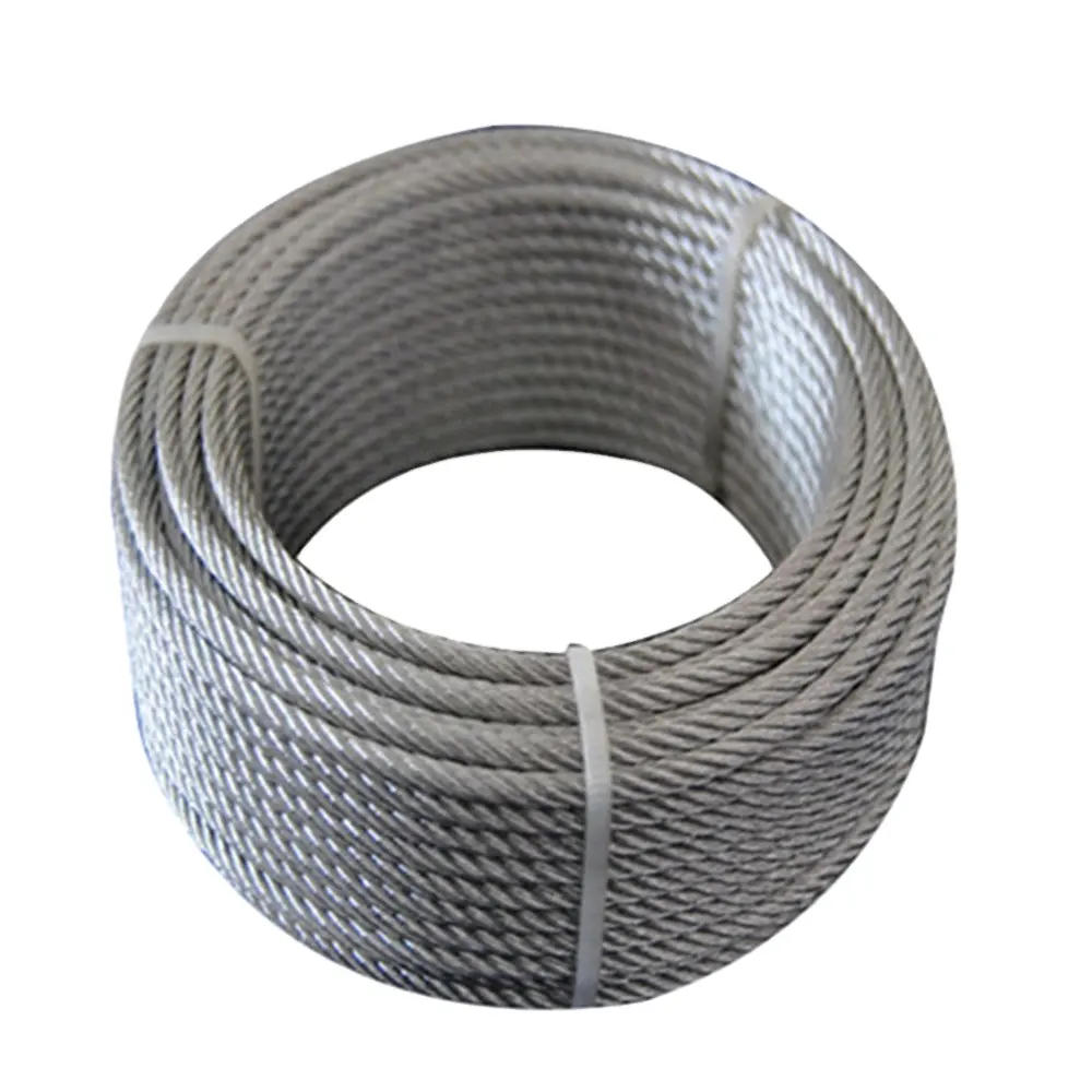 6*19 çelik tel halat 3mm-16mm sıcak daldırma galvanizli/elektrik galvanizli tel halat spor ekipmanları kablo vinç