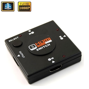 4K 3 <strong>Input</strong> <strong>1</strong> <strong>Output</strong> Mini 3 Port Switch 3X1 VIdeo <strong>Switcher</strong> 3 In <strong>1</strong> Out <strong>Splitter</strong> Box Selector For DVD HDTV PS5