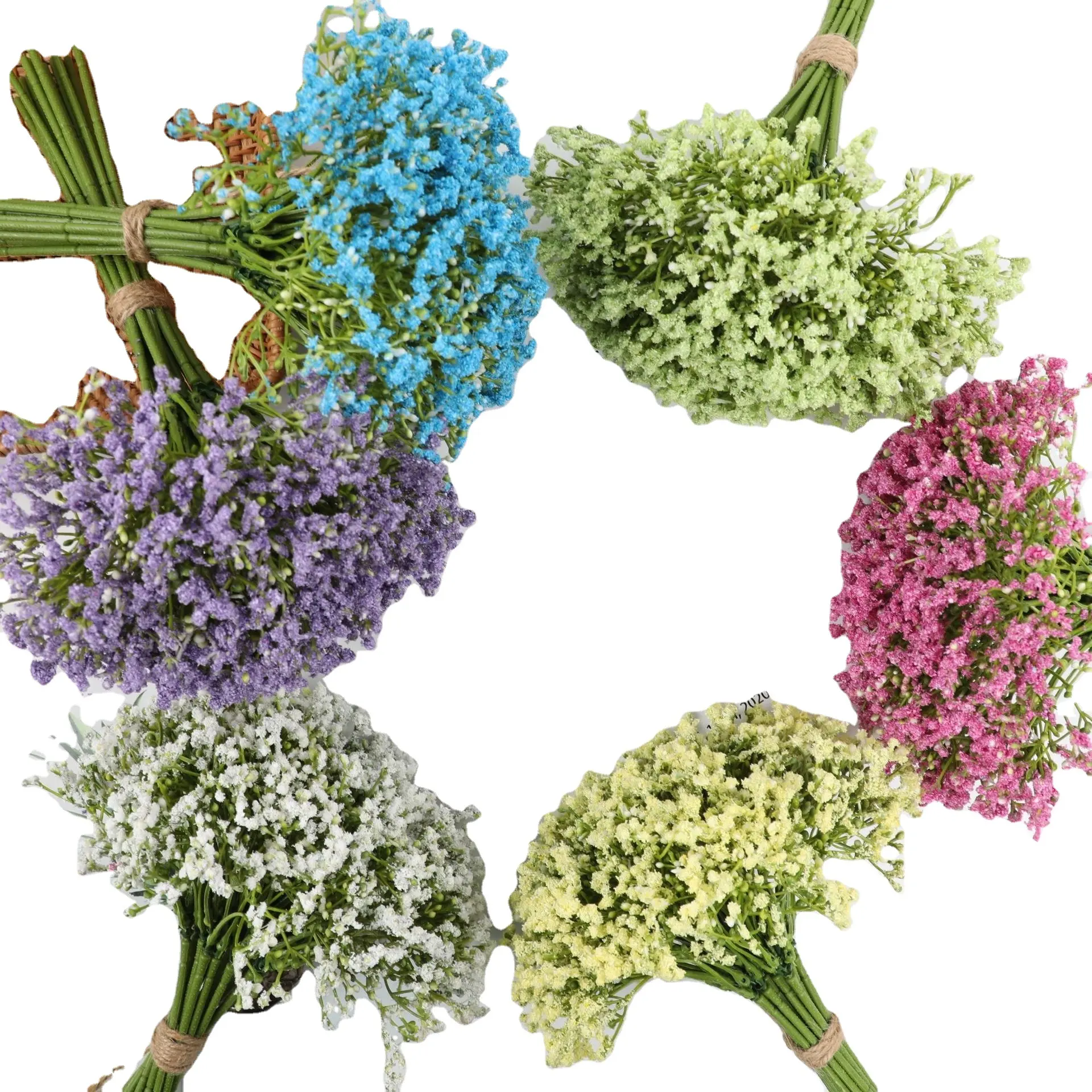 Full star simulazione fiore bouquet a mano fiori secchi decorazione di nozze piante e fiori artificiali