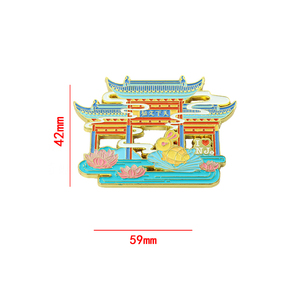 冷蔵庫マグネット家庭用装飾金属工芸冷蔵庫ステッカー新着都市名 - Product Image 6