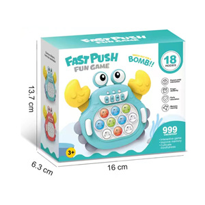 2024 Squeeze Toys Fast Push <strong>Light</strong> <strong>up</strong> Console Game Fast Push <strong>It</strong> Fidgets Toy Pops in Electronic Quicks Push Bubble Puzzle Game Toy - Product Image 6