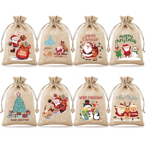 Cá nhân Santa Sack phong cách bông dây kéo túi kỳ nghỉ Quà Tặng <span class=keywords><strong>Pouch</strong></span> - Product Image 5