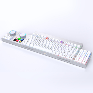 Teclado mecánico de modularidad de aluminio más nuevo con perilla y teclado inalámbrico programable de pantalla para computadora portátil Oficina