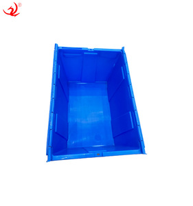 収納容器XHプラスチック製大型移動ボックスヒンジ付き収納容器ネストスタック - Product Image 3