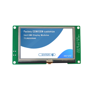 Display LCD Uart RGB RS232/TTL a 16bit con pannello a sfioramento da 4.3 pollici 480*272 con scheda di controllo CTP RTP opzionale - Product Image 2