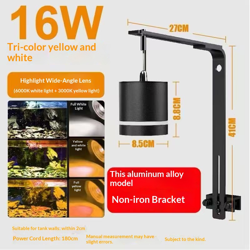 Lumière blanche chaude 16 W avec support