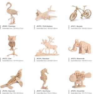 Robotime DIY handmade giáo dục Unicorn mô hình Bộ dụng cụ jp257 3D câu đố bằng gỗ Đồ chơi trẻ em - Product Image 2