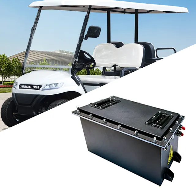 Batterie Lithium-Ion 36v 48v 72v, 51.2v, 50ah, 100ah, 105ah, 160ah, batterie Lifepo4 avec écran LCD pour voiturette de Golf