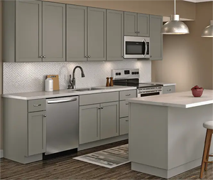 ऐस आधुनिक डिजाइन रसोई फर्नीचर मॉड्यूलर Melamine लकड़ी लिबास रसोई मंत्रिमंडलों - Product Image 6