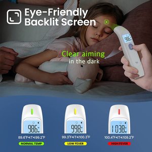 Smart Bluetooth Forehead Ear <strong>Thermometer</strong> Mobile App Sync and <strong>Memory</strong> <strong>Function</strong> for Family Health Tracking Electric Power Source - Product Image 4