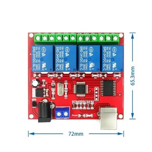 4 channel 5V /12V/24V <strong>computer</strong> USB control switch drive free relay module PC intelligent <strong>controller</strong> - Product Image 6