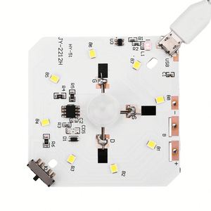 Sensore di movimento PIR LED HumanBody a induzione infrarossa luce notturna circuito scheda USB ricarica lampada ricaricabile modulo di controllo - Product Image 4
