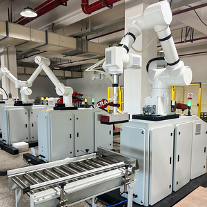 Caja de maquinaria de brazo de Robot CNC inteligente, apiladores de caja de carga de brazo de Robot de cartón, máquina apiladora y paletizadora