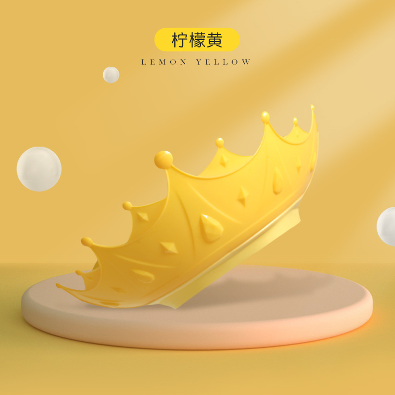 Bonnet de shampooing grande taille, jaune citron.