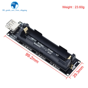 ESP32 ESP32S ahududu Pi için Wemos için 18650 pil şarj kalkanı kurulu V3 mikro USB portu tip-a USB 0.5A arduino için şarj