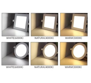 En kaliteli downlight ince <span class=keywords><strong>LED</strong></span> kare paneli ışık kapalı <span class=keywords><strong>LED</strong></span> olmayan kısılabilir gömme tavan ışıkları
