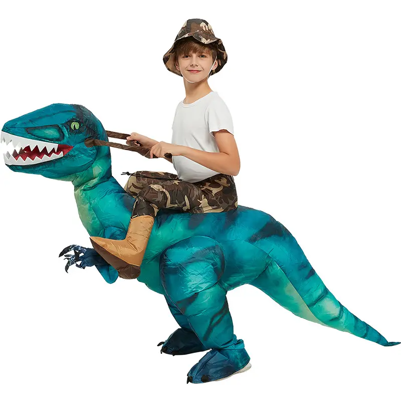 100-160cm ultimo giro gonfiabile su Costume da dinosauro per bambini abbigliamento Cosplay di Halloween