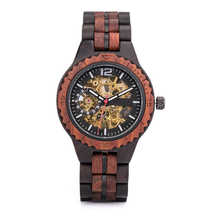 Legno nero e rosso