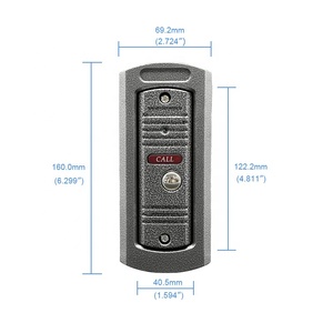 Botón Táctil dual audio, video, intercomunicador sistema de intercomunicaciones habitación de la puerta de intercomunicación Teléfono para casa villa - Product Image 3