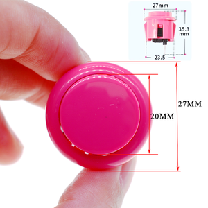 Pulsante per interruttore Arcade colorato rotondo da 24MM per macchine da gioco - Product Image 6