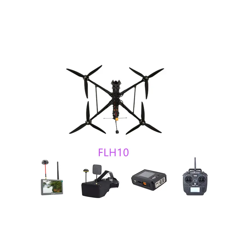 FLH10 Corrida Drone Fpv Mini Fpv Drone 10 polegadas Fpv Drone Com óculos VR E Controlador