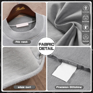 הדפסה מותאמת אישית חולצות הסיטונאיות 300gsm boxy משקל כבד משקל עודף נשים streetwear - Product Image 3