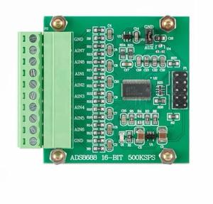 ADS8688 Módulo de conversión analógica a digital de 16 bits de adquisición de datos 500kSPS entrada bipolar única SAR/ADC de 8 canales