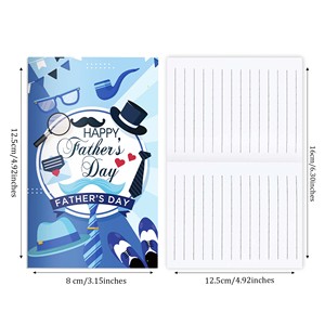 JS026 Father's Day Mini <strong>Notepads</strong> Beard and Tie Pattern Small <strong>Memo</strong> Pad <strong>Notepads</strong> for Students Journal Pocket <strong>Notebook</strong> - Product Image 2