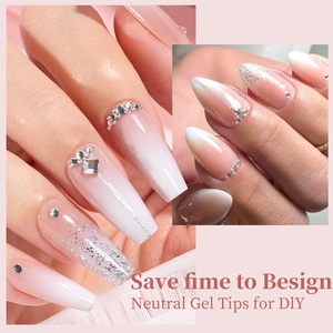 New 150Pcs/Box Gradient Color Detachable French Press on Nails 3 <strong>in</strong> <strong>1</strong> Soft Gel Nail <strong>Tips</strong> False Nail <strong>Tips</strong> - Product Image 3