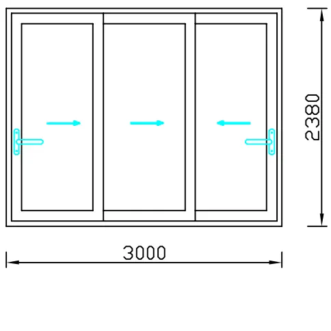 Modern House UPVC Doors Windows Sliding Swing White PVC Profiles