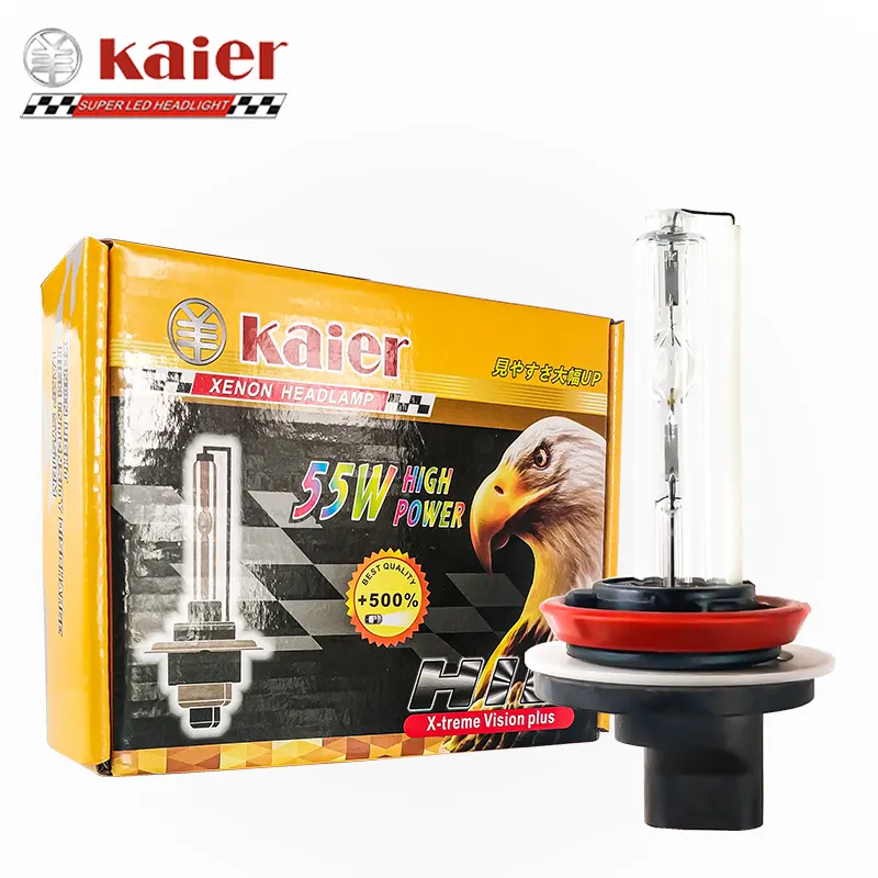 Kaier Hid Xenon Lampu Depan LED Mobil, Cahaya Sorot Depan Xenon D1 D2 H4 H7 H11 55W 5000lm 6000K