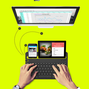 Logitech K480 Teclado Inalámbrico BT Multi-Dispositivo Compatible con Mac PC Laptop Smartphone Tablet Teclado Inalámbrico Compacto - Product Image 6