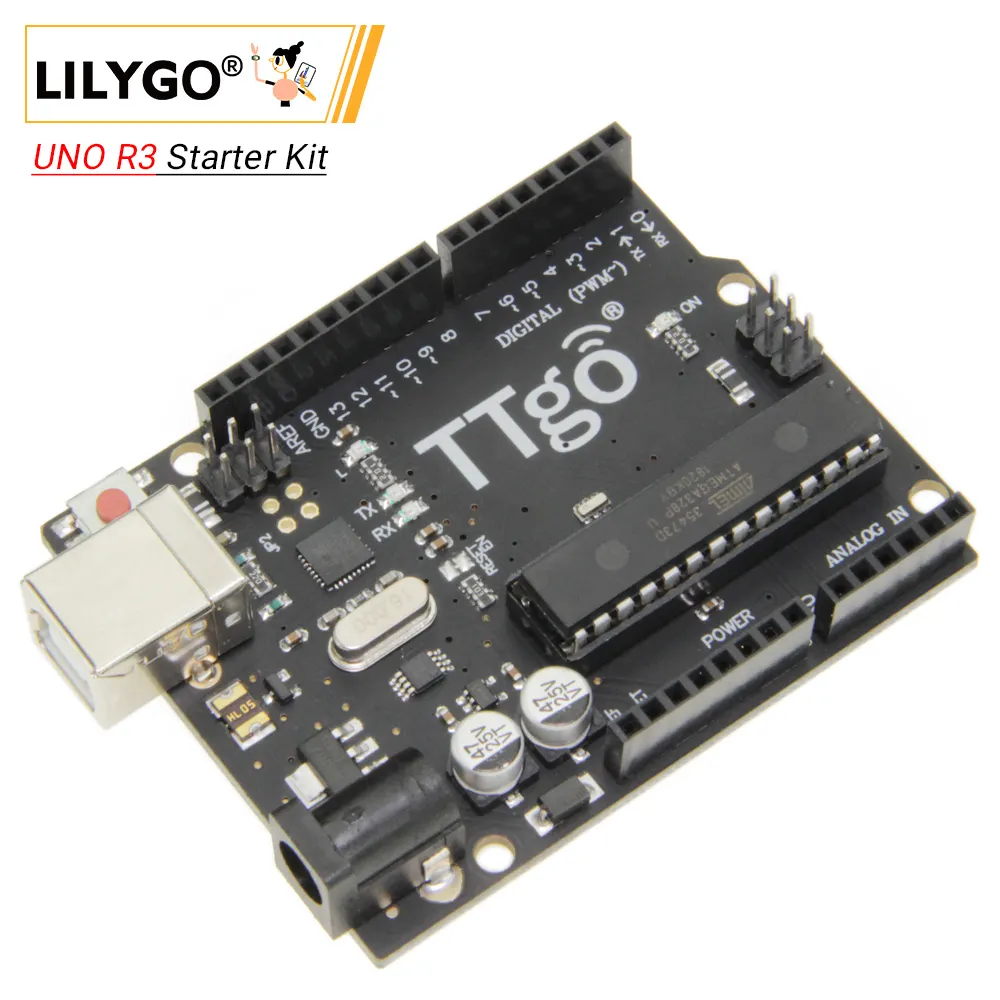 LILYGO TTGO UNO R3 스타터 키트 개발 보드 ATmega328P 티칭 스위트 프로젝트 모듈 아두이노 스타터 키트 용
