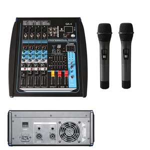 QA-UHF profesyonel Powered mikser 4 kanal güç mikser Dj güç mikser - Product Image 3
