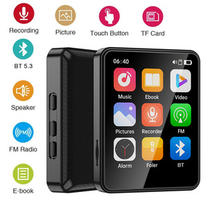 Bluetooth 5.3 - 2.4 "dokunmatik ekranlı MP3/MP4 çalar, 128GB, FM radyo, e-kitap, CE/FCC (toplu OEM) - Product Image 2