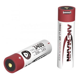 แบตเตอรี่ลิเธียมไอออน3.7V 3400mAh พร้อมพอร์ต typc-C 18650แบตเตอรี่ลิเธียมไอออนแบบชาร์จไฟได้ - Product Image 1