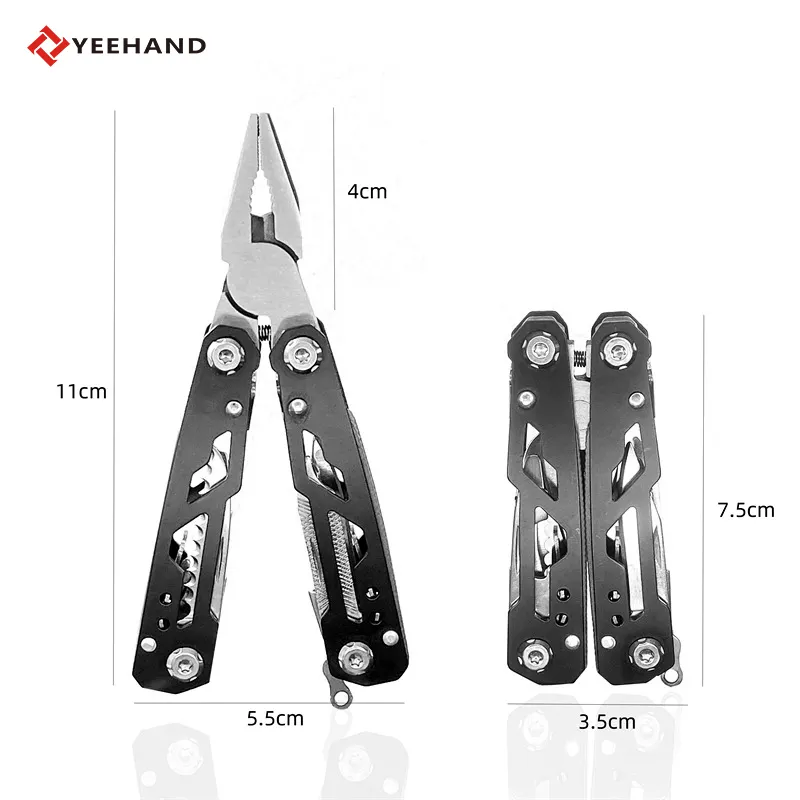 2023 nouveau design mini multitool extérieur en acier inoxydable multitool avec gaine en nylon