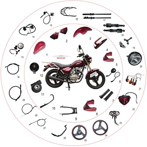 MOTORCYCLE SPARE <strong>PARTS</strong> for HAOJIANG HJ125-3A ALOBA AP125-30 AP150-30 SAVAJA SPARE <strong>PARTS</strong> - Product Image 1