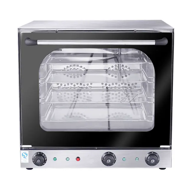 A venda quente comercial elétrica da convecção cozendo o forno/a padaria elétrica do Desktop do aço inoxidável combina o forno do vapor