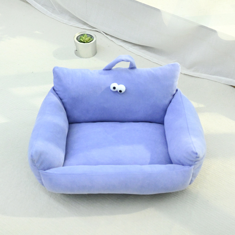 Grandes orbites avec velours côtelé - violet