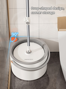 Joybos נקיים ומלוכלכים הפרדת רצפת ניקוי סמרטוט 360 תואר מסתובב קסם סמרטוט ספין ודלי סט עם נשלף ידית - Product Image 3