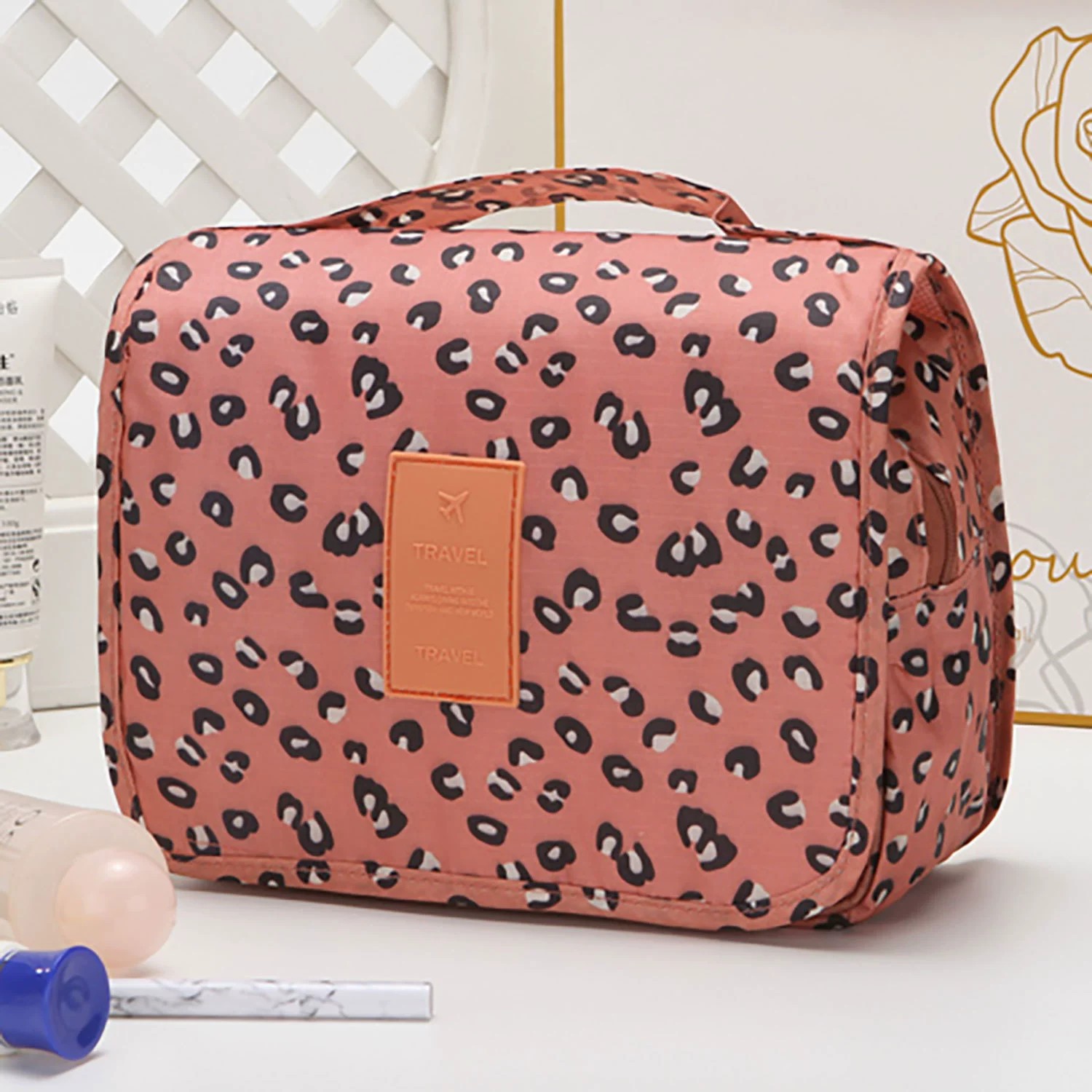 Estampado de leopardo rosa