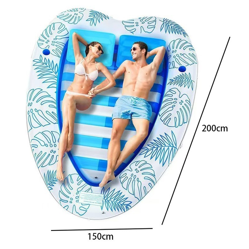 Lit double flottant Love bleu
